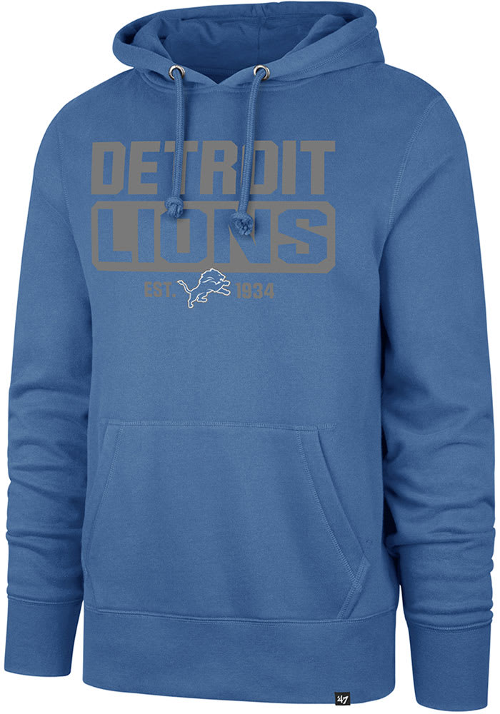 Detroit Lions NFL sweatshirt hoodie hood '47 Brand new long sleeve new with  tags