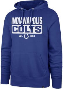 47 Indianapolis Colts Mens Blue HEADLINE Long Sleeve Hoodie