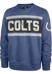 47 Indianapolis Colts Mens Blue TRIBECA Long Sleeve Fashion Sweatshirt