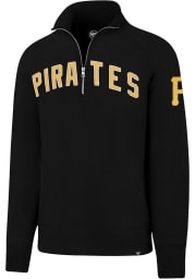 47 Pittsburgh Pirates Mens Black Striker Long Sleeve 1/4 Zip Fashion Pullover