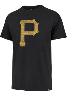 47 Pittsburgh Pirates Black Franklin Short Sleeve Fashion T Shirt