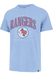 47 Texas Rangers Light Blue Franklin Short Sleeve Fashion T Shirt