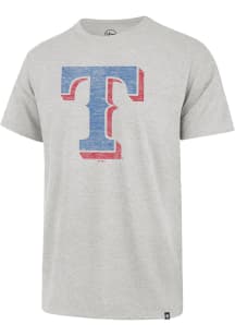 47 Texas Rangers Grey Premier Franklin Short Sleeve Fashion T Shirt