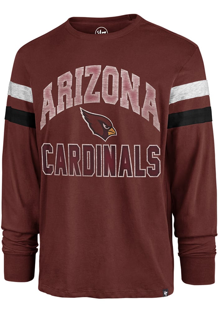 Men's '47 Cardinal Arizona Cardinals Irving Long Sleeve T-Shirt