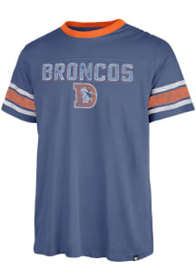 47 Denver Broncos Blue Over Pass Short Sleeve Fashion T Shirt