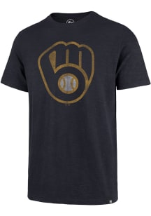 47 Milwaukee Brewers Navy Blue Grit Scrum Short Sleeve Fashion T Shirt