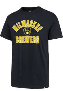 47 Milwaukee Brewers Navy Blue Gamer Super Rival Short Sleeve T Shirt