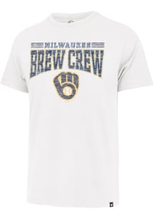 47 Milwaukee Brewers White City Connect Short Sleeve Fashion T Shirt