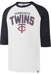 47 Minnesota Twins White Crescent Franklin Raglan Long Sleeve Fashion T Shirt
