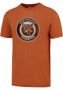 47 Detroit Tigers Orange Throwback Short Sleeve Fashion T Shirt