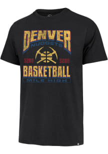 47 Denver Nuggets Black City Edition Overview Franklin Short Sleeve Fashion T Shirt