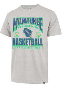 47 Milwaukee Bucks Grey City Edition Overview Franklin Short Sleeve Fashion T Shirt