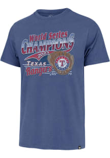 47 Texas Rangers Blue 2023 World Series Champions Franklin Short Sleeve Fashion T Shirt