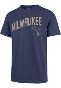 47 Milwaukee Bucks Blue City Edition Pregame Scrum Short Sleeve Fashion T Shirt