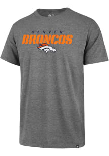 47 Denver Broncos Grey Super Rival Short Sleeve T Shirt