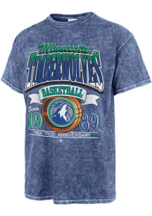 47 Minnesota Timberwolves Blue Rocker Vintage Tubular Short Sleeve Fashion T Shirt
