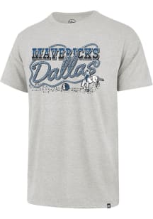 47 Dallas Mavericks Grey Graphic Regional Franklin Short Sleeve Fashion T Shirt