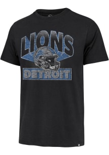 47 Detroit Lions Black Amplify Franklin Short Sleeve Fashion T Shirt