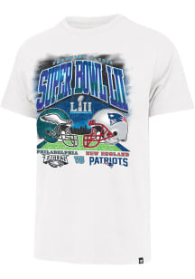 47 Philadelphia Eagles White SB LII 2018 Short Sleeve Fashion T Shirt