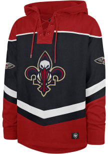 47 New Orleans Pelicans Mens Navy Blue Layup Lacer Fashion Hood