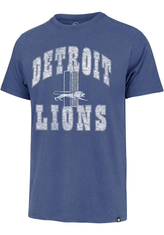 47 Detroit Lions Blue Play Action Franklin Short Sleeve Fashion T Shirt