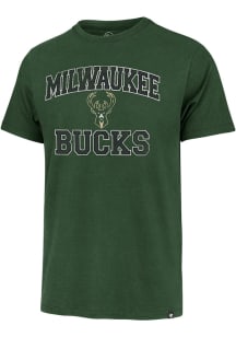 47 Milwaukee Bucks Green Union Arch Franklin Short Sleeve Fashion T Shirt