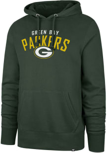 47 Green Bay Packers Mens Green Outrush Headline Long Sleeve Hoodie