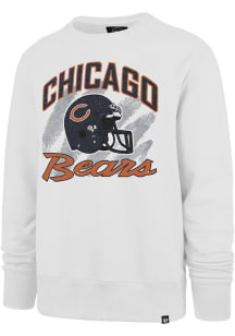 47 Chicago Bears Mens White Shader Long Sleeve Crew Sweatshirt
