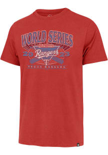 47 Texas Rangers Red 2023 World Series Short Sleeve Fashion T Shirt