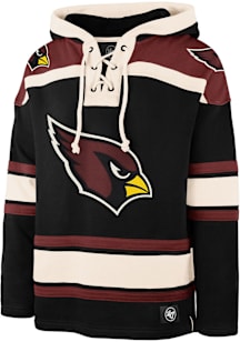 47 Arizona Cardinals Mens Black Superior Lacer Fashion Hood