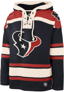 47 Houston Texans Mens Navy Blue Superior Lacer Fashion Hood