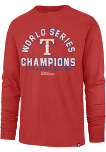 47 Texas Rangers Red 2023 World Series Champions Franklin Long Sleeve Fashion T Shirt
