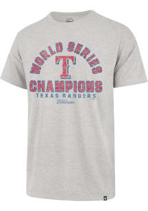 47 Texas Rangers Grey 2023 World Series Champions Franklin Short Sleeve Fashion T Shirt