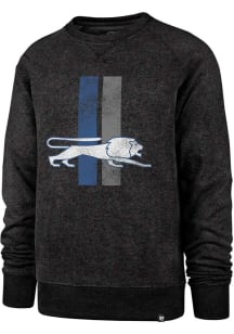 47 Detroit Lions Mens Black Retro Logo Match Long Sleeve Fashion Sweatshirt