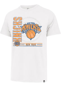 47 New York Knicks White Strike Back Franklin Short Sleeve Fashion T Shirt