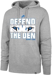 Detroit Lions 47 Brand Women's Gray Crew Upstage Kennedy Pullover