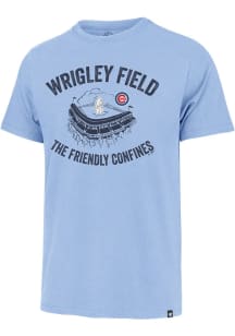 47 Chicago Cubs Light Blue Wrigley Field Franklin Short Sleeve Fashion T Shirt