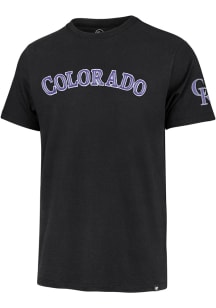 47 Colorado Rockies Black Franklin Short Sleeve Fashion T Shirt