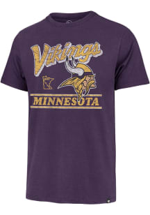 47 Minnesota Vikings Purple Fly By Franklin Short Sleeve Fashion T Shirt