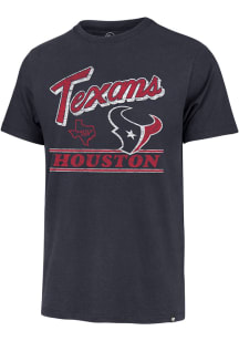 47 Houston Texans Navy Blue Fly By Franklin Short Sleeve Fashion T Shirt