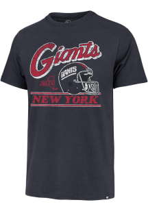 47 New York Giants Navy Blue Fly By Franklin Short Sleeve Fashion T Shirt