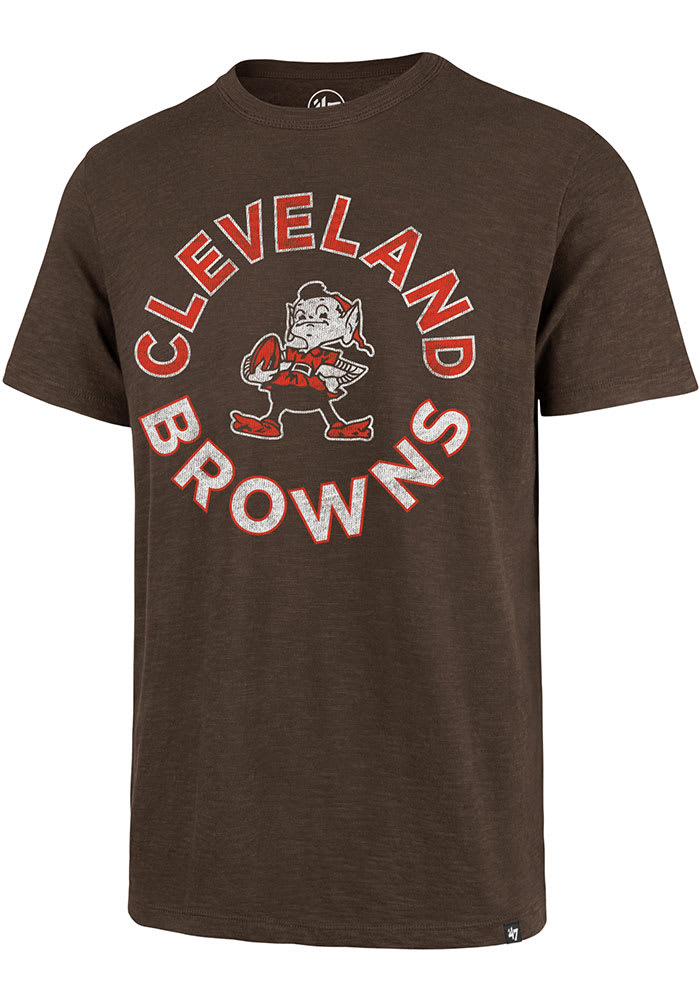 47 Cleveland Browns Brown Rounded Scrum Short Sleeve Fashion T Shirt