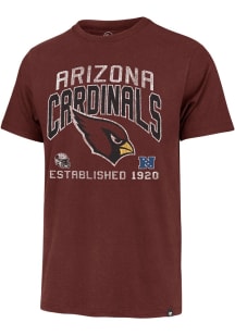 47 Arizona Cardinals Red Turned Up Franklin Short Sleeve Fashion T Shirt