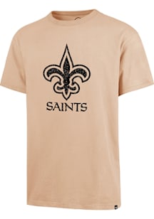 47 New Orleans Saints Tan Dusted Imprint River Short Sleeve Fashion T Shirt