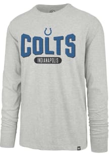 47 Indianapolis Colts Grey Outstretch Franklin Long Sleeve Fashion T Shirt