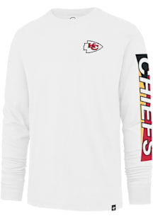 47 Kansas City Chiefs White Pro Style Franklin Long Sleeve Fashion T Shirt