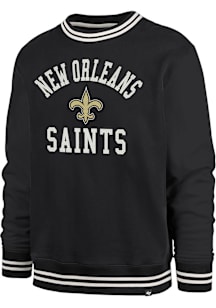 47 New Orleans Saints Mens Black Clubhouse View Sierra Long Sleeve Fashion Sweatshirt