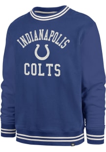 47 Indianapolis Colts Mens Blue Clubhouse View Sierra Long Sleeve Fashion Sweatshirt