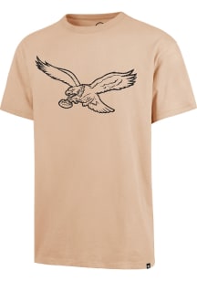 47 Philadelphia Eagles Khaki Dusted Imprint River Short Sleeve Fashion T Shirt