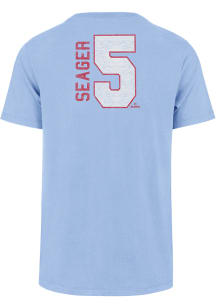 Corey Seager Texas Rangers Light Blue Franklin Short Sleeve Fashion Player T Shirt
